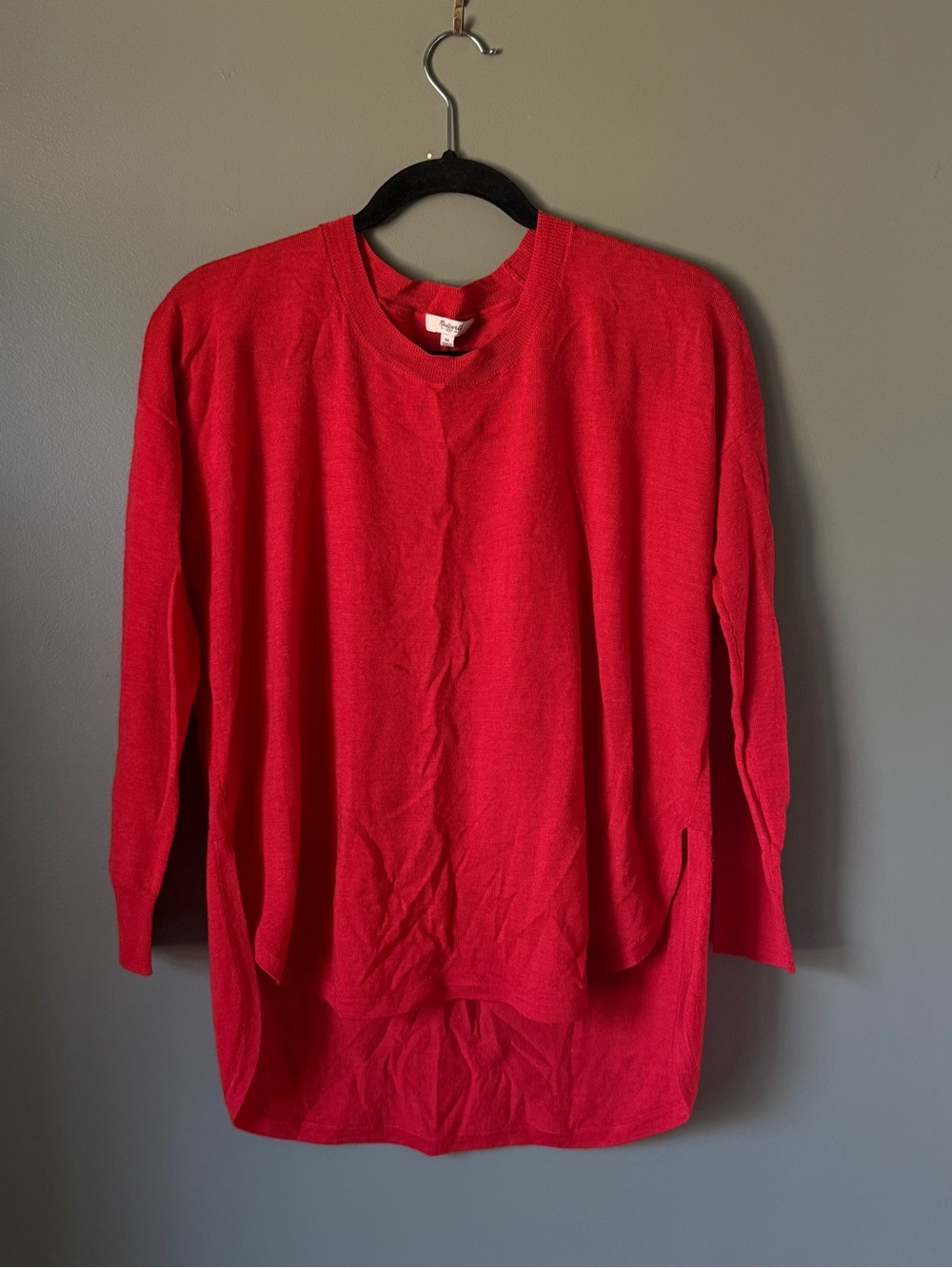 Madewell - Northstar Merino Wool Pullover Sweater - Red - Size M